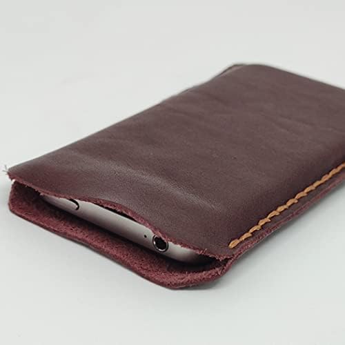 Чанта-кобур от естествена кожа за Samsung Galaxy Note10 Lite, Калъф за вашия телефон ръчна изработка от естествена кожа, Изработен по поръчка Кожен Калъф-чанта за носене, Верти?