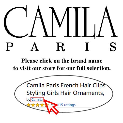 Camila Paris CP2686 Френска Шнола за коса, за жени, черупката на Костенурка, Щипки за коса за момичета, Модни Трайни Аксесоари за стайлинг на коса, за жени, Здрава нескользяща