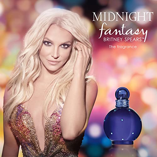 Britney Spears Midnight Fantasy, Парфюм водата е EDP Спрей за жени, 3,3 течни унции