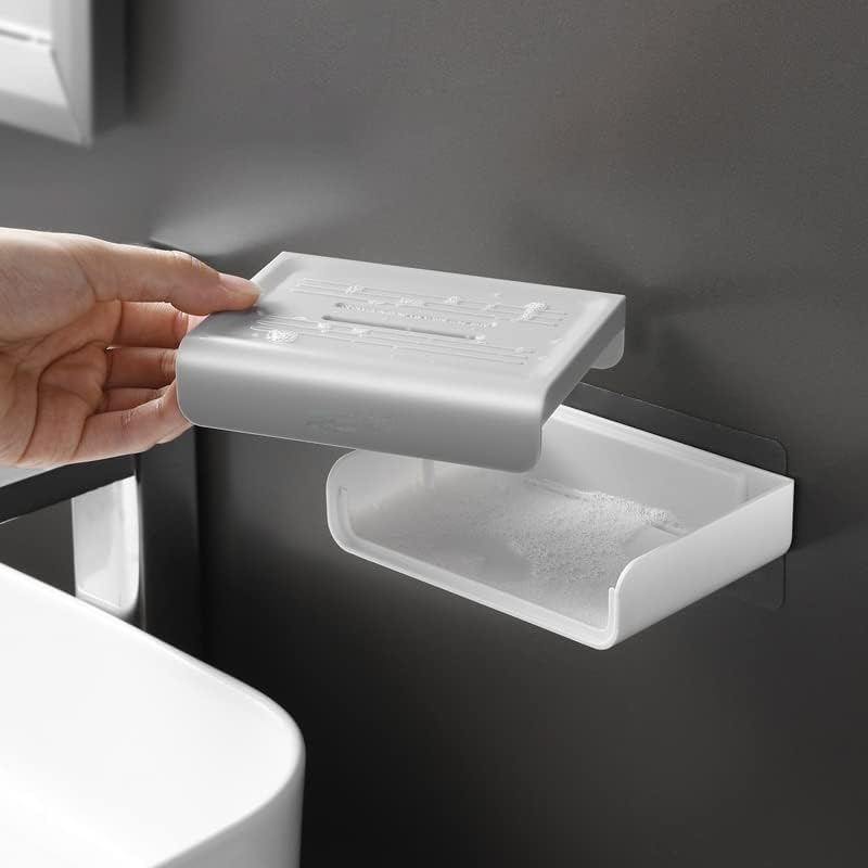 ZCMEB Стенен Държач за сапун за баня, Душ, Сапун, Тоалетни принадлежности, Кухненски Рафтове за съхранение на принадлежности за баня (Цвят: D, Размер: 130 mm x 9 mm x 30 mm)