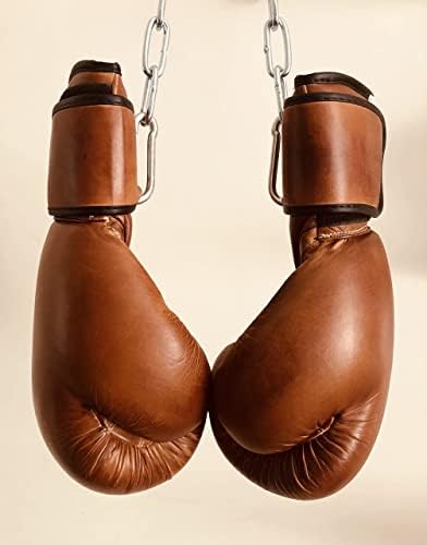 Боксови Ръкавици PRO Версия 12 мл | Кафяви Кожени Реколта За Тренировки по ММА | Ретро от ДЖЕФРИ