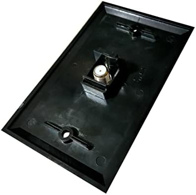 BUPLDET 2-Портов Коаксиална Стенни плоча Черен цвят - носи етикет за услугата Плоча с Двойно Коаксиальным конектор