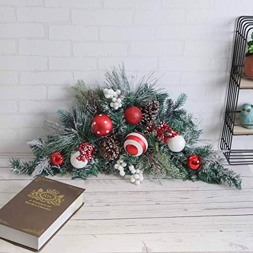 Severin Madelyn Традиционния Червено-бял Коледен Комплект за домашен интериор Value Пакет (3 обекта) | Украса