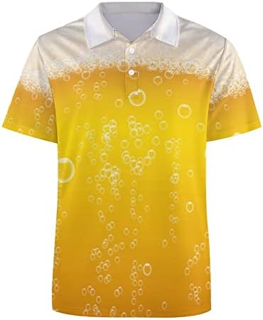 Мъжки тениски, Поло BAIKUTOUAN Beer Foam С къс ръкав, Тениски Игрища, Спортни Стаи Върховете на Открито