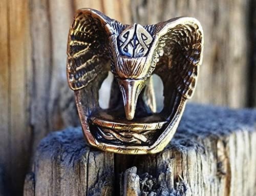 Паракордовая топчета Odin's Raven - Дантела за нож от Паракорда от бронз