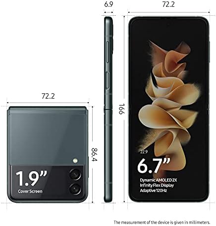 SAMSUNG Galaxy Z Flip 3 5G Заводска отключване на Мобилния телефон Android Версия за САЩ Смартфон Гъвкав режим