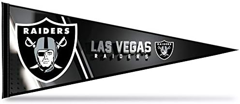 Мек фетровый вимпел Rico Industries NFL Las Vegas Raiders, 12 х 30 см