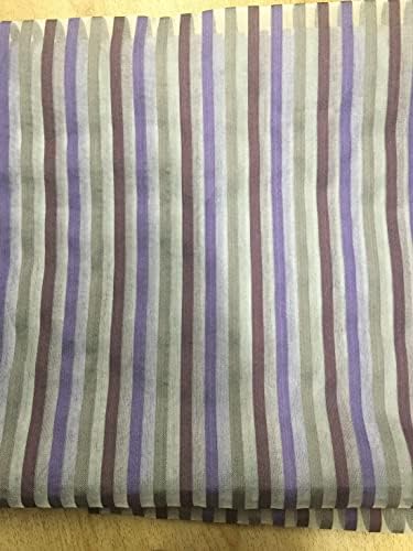 Тъкан от коприна, органза в разноцветную ивица 54 by The Yard id = 11106