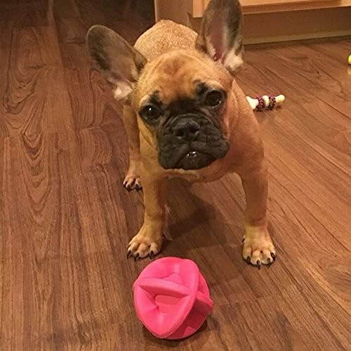 Snuggle Puppy Bounderz - Поставяйте Екстри, за да разсее скуката - Здрав 3,5-инчов голям розов играчка топка, за които е забавно да гони и да