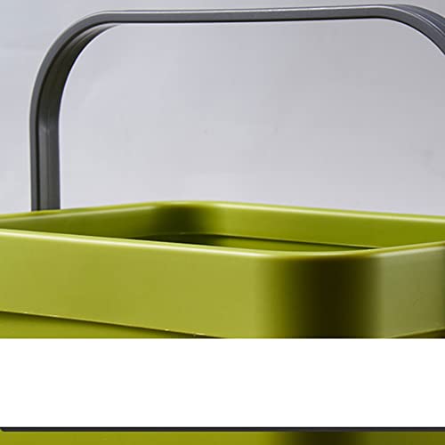 Кофи за боклук AYMAYA, Подвесное кофа за Боклук, Подходящ за кухни, Монтиране на кошче за Боклук за баня, Кошче за отпадъци с капак на кофа за Боклук (Цвят: зелен)