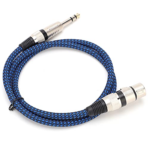Аудио кабел Vifemify XLR Балансный кабел Бескислородный Меден смесител с найлон оплеткой, кондензаторен микрофон, plug резистор.(5 Метра)