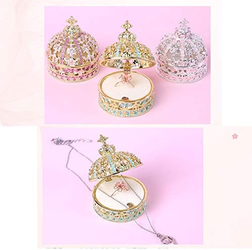 Кутии за бижута гърдите скоростна Jewellery, Crown за момичета, стил принцеса на ръчен пръстен дисплей калъф