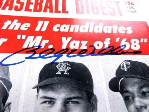 Списание Baseball Digest 1968 Cubs с Автограф Били Уилямс JSA AG71922 - Списания MLB с Автограф