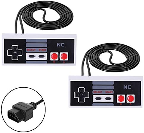 Контролери NES NC Classic за конзолата за управление на 8-Битова развлекателна система за NES (2 ЕЛЕМЕНТА)