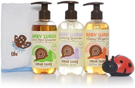 Little Twig Baby Wash Essentials Бебешки Препарат за миене на съдове Плюс Мека Гъба, Плюс Подаръчен Комплект