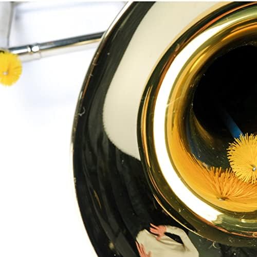 Четка за почистване на тромбонов MusicNomad Premium под формата на змия, без винил, водоустойчив, Разматывается направо (44 инча / 112 cm) (MN762)