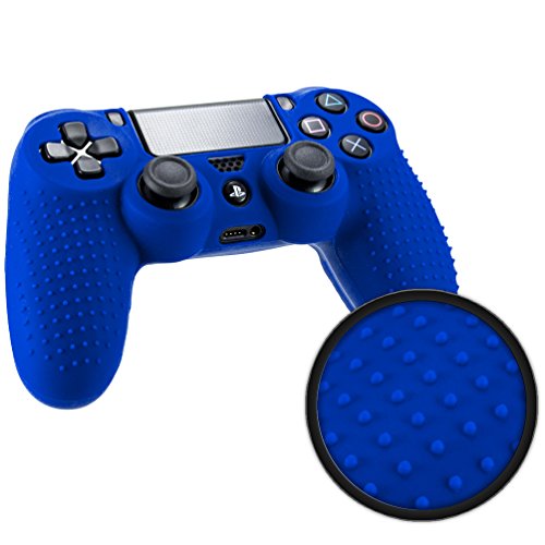 Прошитая обвивка на контролера Playstation 4 от Foamy Lizard – Защитен противоскользящий силиконов калъф ParticleGrip