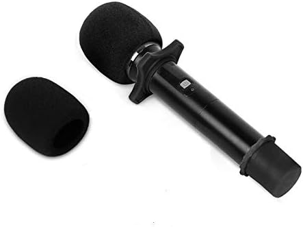 iKapok 5 Опаковки Пенопластовый Калъф за Ръчен микрофон С микрофон Предното стъкло (Черно), за Вокални микрофони Shure