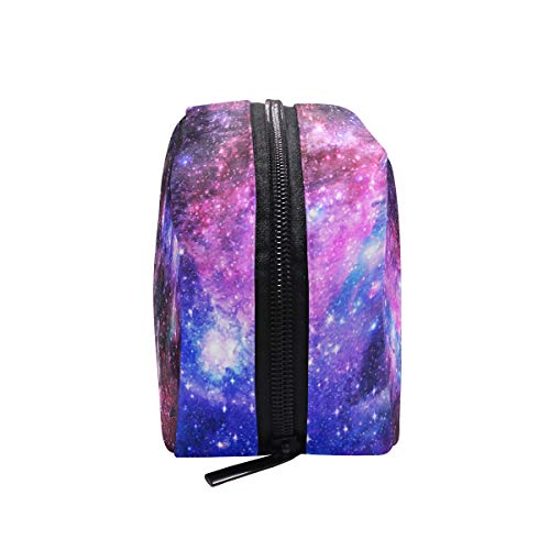 Чанта за грим Unicey Starry Sky Преносима Косметичка-Тоут, Козметичен Органайзер за Пътуване, Чанта за Тоалетни Принадлежности,