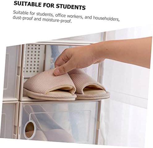 Cabilock Лек Прозрачен Шкаф за обувки, Органайзер за съхранение, Пластмасова Кутия за съхранение, Пластмасови Кутии За