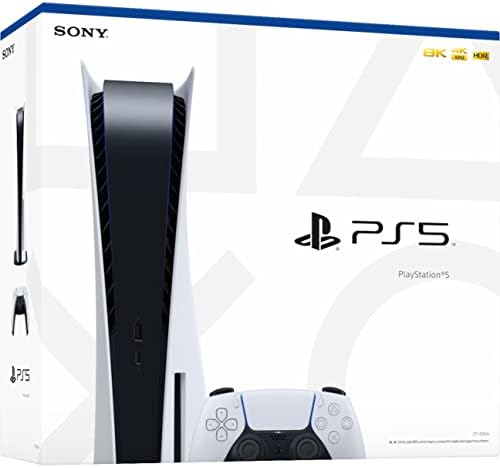 Игрова конзола Sony Playstation 5 за PS5 с диск версия - 16 GB памет GDDR6, 825 GB SSD памет, плейър на Blu-ray 4K, WiFi