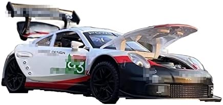 Мащабна модел на превозното средство за Porsche 911 RSR Модел на състезателна кола от сплав RSR, Монолитен под натиск От метал,