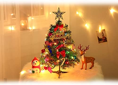 YYQQ 50 см Чанта за Коледната елха със светлини, Коледна Украса, игри на Маса Мини-Декорация за Коледната Елха, Коледни