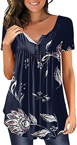 NOKMOPO, Блузи-ризи размер Плюс за жени, Дамски Ежедневни тениски с V-образно деколте и открити рамене, Дълъг ръкав и Цветна