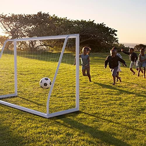 Футбол порта на Caprihom 6 метра на 4 метра/фута 8 5 фута /10 метра височина 6,5 метра, с 2 Мрежи | Футбол окото при всякакви метеорологични условия с рамка от PVC, Земята колове |