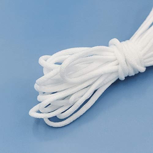 ВеллиеСТР 2200 ярда (около 3 мм) Еластична лента Бял еластичен кабел Въженият кабел за шиене занаяти собствените си