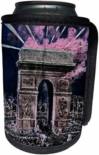 3. Магически фенер ръчно изработени, раскрашенный Триумфалната арка на 14 юли. - Опаковки за бутилки-охладители