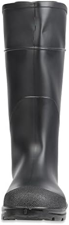 Мъжки работни обувки Servus Comfort Technology 14 от PVC С Метална бомбе, Черно-Стомана чорап, 11