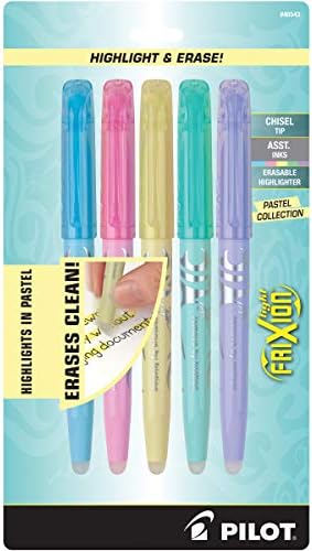 Стираемые и прибиращи Гел химикалки PILOT FriXion Профилни, Цветни мастила-различни цветове, 7 опаковки, калъф и Стираемые