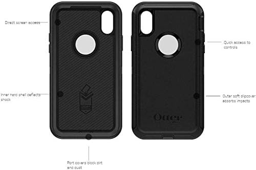 Калъф серия OtterBox Defender за iPhone Xs и iPhone X (Само чанта - кобур в комплекта не са включени) Не е търговия