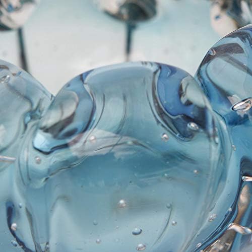 Централна Купа от Бластване стъкло NOVICA Blue, Ръчно изработени, Синя Мивка '