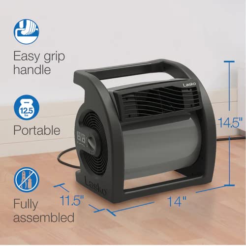 Универсален вентилатор с 3 скорости за интензивно използване на Наклонен фен на 360 ° за охлаждане, Оразмеряване и суха вентилация