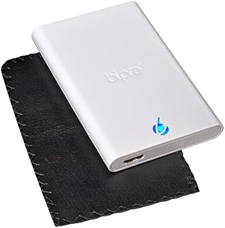 Преносим външен твърд диск BIPRA U3 2.5 инча, USB 3.0 FAT32 - бял (160 GB)