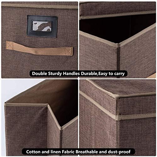 Сгъваеми Кутии за съхранение С капак 5 Опаковки (до 2 чекмеджета за бельо + 3 чекмеджета за бельо) Сгъваема
