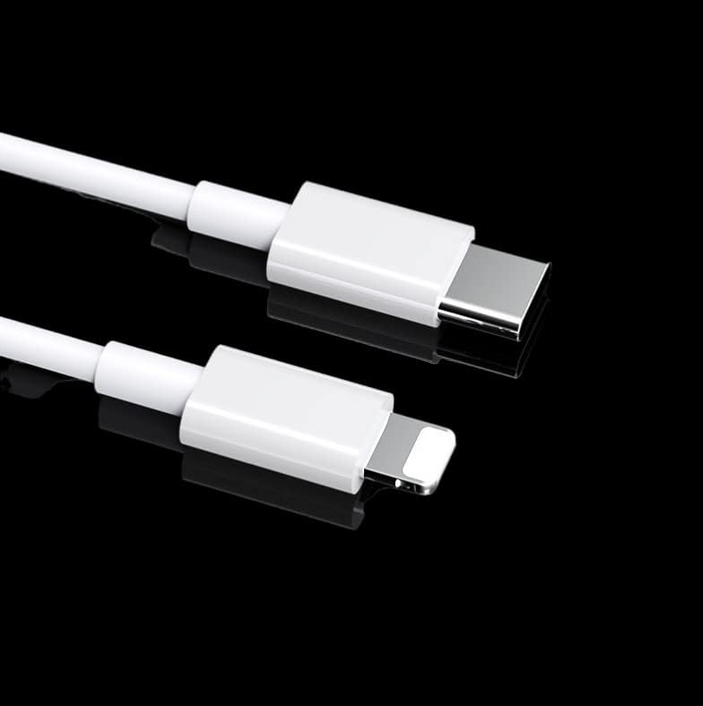[Сертифициран от Apple Пфи] захранващ Адаптер за iPhone Fast USB Type c мощност 20 W с 6-футовым кабел Type C-Lightening за смартфони iphone14 /14pro, 13 / 13pro, 12 / 12pro, 11 Samsung, таблети, слушалки и т.н.