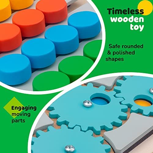 demoCA Slide Puzzle Game - Подреждане на Дървени дъски за малки деца и юноши, Играта с избора на цветове от 12 Картички, Сортиране, Подарък играчка за момчета и момичета, Развити?