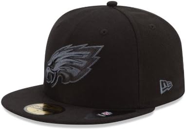 Приталенная Шапка NFL Philadelphia Eagles Черно-Сива Основна 5950