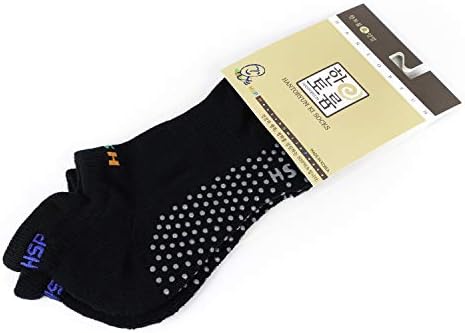 Нескользящие чорапи HSP World Yoga Energy (XL, Черен)