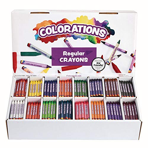 Цветни моливи Обикновен Комплект за практикуване на 16 Цвята 800 Цветни Моливи, Оранжево (CRRGSIXT)