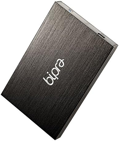 Външен твърд диск Bipra с капацитет 100 Gb, 2.5 инча, преносими USB 2.0 с капацитет 100 Gb, черен - Fat32