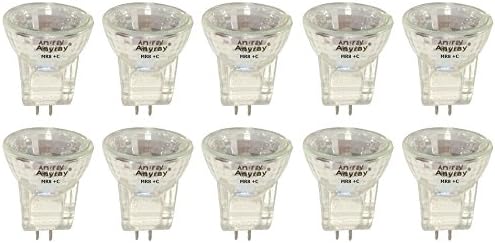 Anyray A2017Y (10 бр. в опаковка) 35-Ваттная халогенна лампа MR8 + C капацитет от 12 На 35 Вата на 12 Волта