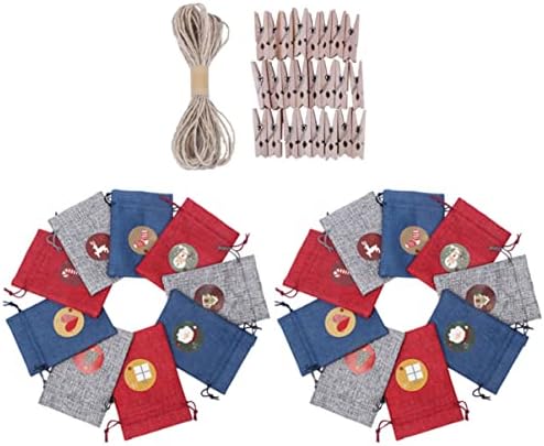 Artibetter 1 комплект чанта Венец Подарочное Бисквитки Направи си Сам, включително и Торбички Коледна Вратата Появата на Мини-Лечение