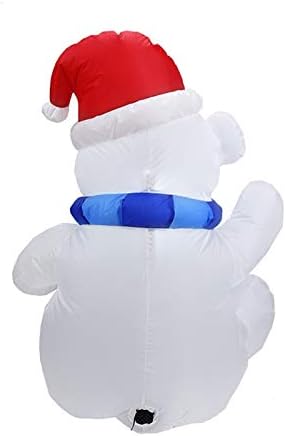 WOGQX Коледни Надуваеми Играчки 4 фута Коледни Украси На Открито Дядо Надуваеми Украшения Вградени led Светлини с