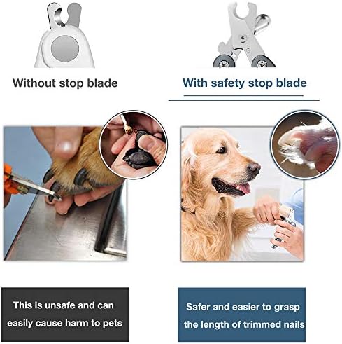 Ножица и Машинка за рязане на нокти за кучета PETXIAOWU с пила за нокти и четка за оформяне на коса, Тежкотоварни