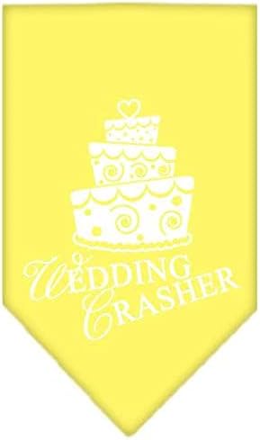 Шарена кърпа Mirage Pet Products Wedding Crasher със Сито печат, Голяма, Жълта
