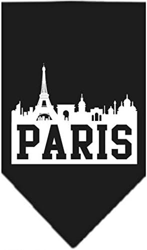 Шарена кърпа Mirage Pet Products Paris Skyline с Трафаретным принтом, Голяма, Червена